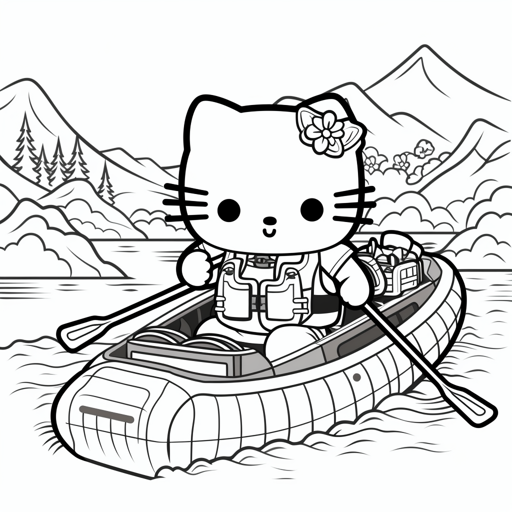 Hello Kitty exploring countries